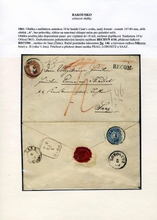 AUSTRIA: POSTAL STATIONERY COVERS 1861-1882 – sheet 13