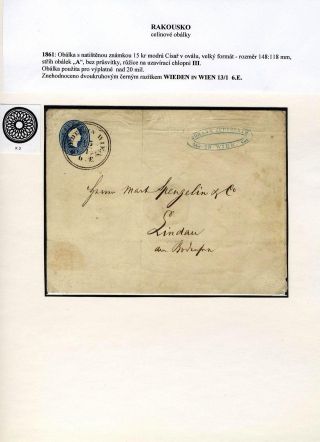 AUSTRIA: POSTAL STATIONERY COVERS 1861-1882 – sheet 18