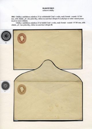 AUSTRIA: POSTAL STATIONERY COVERS 1861-1882 – sheet 21