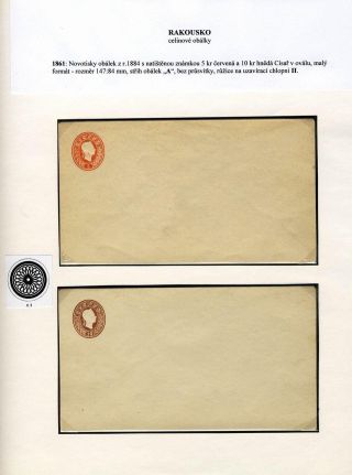 AUSTRIA: POSTAL STATIONERY COVERS 1861-1882 – sheet 24