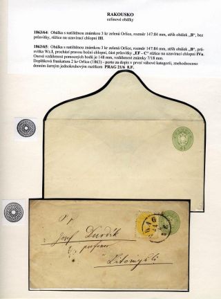 AUSTRIA: POSTAL STATIONERY COVERS 1861-1882 – sheet 27