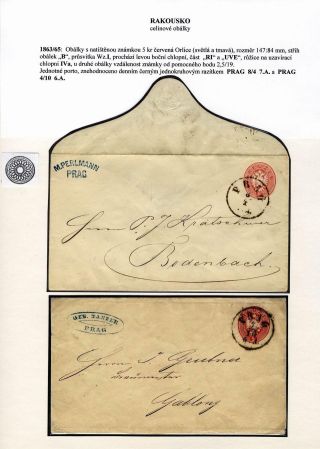 AUSTRIA: POSTAL STATIONERY COVERS 1861-1882 – sheet 31