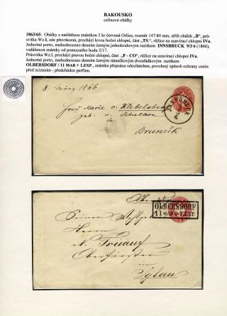 AUSTRIA: POSTAL STATIONERY COVERS 1861-1882 – sheet 34
