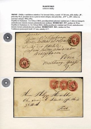 AUSTRIA: POSTAL STATIONERY COVERS 1861-1882 – sheet 35