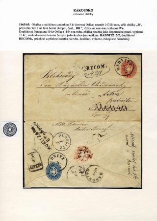 AUSTRIA: POSTAL STATIONERY COVERS 1861-1882 – sheet 37