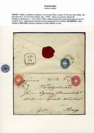 AUSTRIA: POSTAL STATIONERY COVERS 1861-1882 – sheet 38