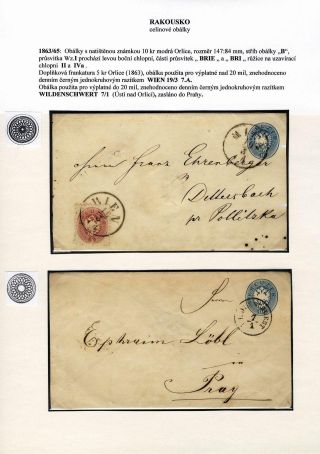 AUSTRIA: POSTAL STATIONERY COVERS 1861-1882 – sheet 40