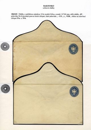 AUSTRIA: POSTAL STATIONERY COVERS 1861-1882 – sheet 41
