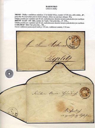 AUSTRIA: POSTAL STATIONERY COVERS 1861-1882 – sheet 42