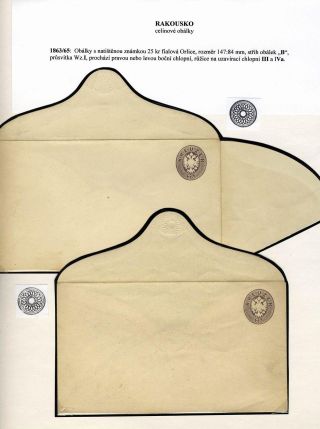 AUSTRIA: POSTAL STATIONERY COVERS 1861-1882 – sheet 46