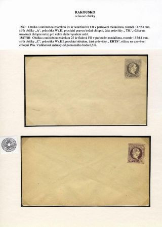 AUSTRIA: POSTAL STATIONERY COVERS 1861-1882 – sheet 59