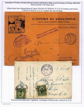 STEMPELN UND ENTWERTUNGEN AN DER SLOWENISCHEN KÜSTE 1918-1938 – Blatt 32