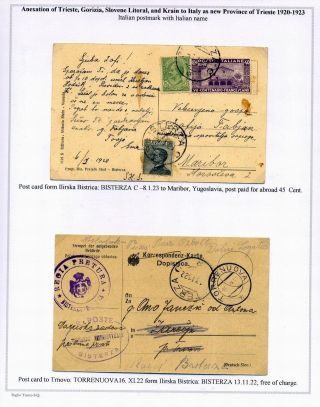 STEMPELN UND ENTWERTUNGEN AN DER SLOWENISCHEN KÜSTE 1918-1938 – Blatt 35