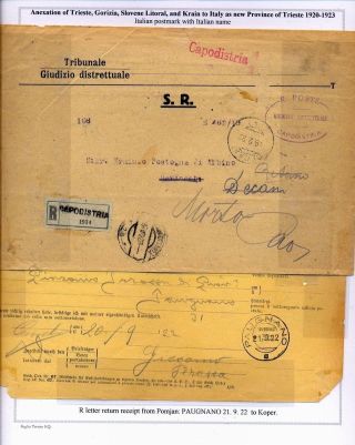 STEMPELN UND ENTWERTUNGEN AN DER SLOWENISCHEN KÜSTE 1918-1938 – Blatt 41