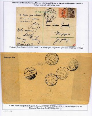 STEMPELN UND ENTWERTUNGEN AN DER SLOWENISCHEN KÜSTE 1918-1938 – Blatt 43