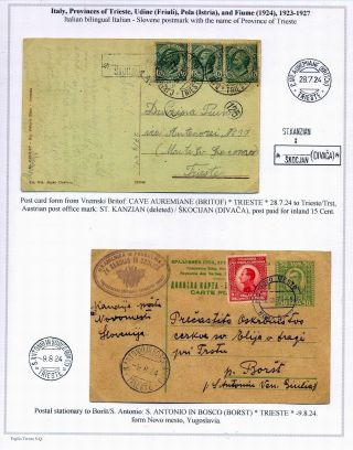 STEMPELN UND ENTWERTUNGEN AN DER SLOWENISCHEN KÜSTE 1918-1938 – Blatt 46