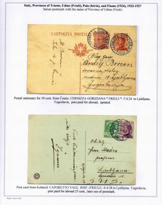 STEMPELN UND ENTWERTUNGEN AN DER SLOWENISCHEN KÜSTE 1918-1938 – Blatt 51