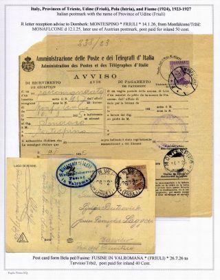 STEMPELN UND ENTWERTUNGEN AN DER SLOWENISCHEN KÜSTE 1918-1938 – Blatt 55
