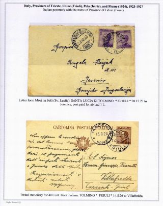 STEMPELN UND ENTWERTUNGEN AN DER SLOWENISCHEN KÜSTE 1918-1938 – Blatt 57