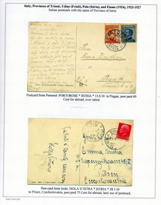 STEMPELN UND ENTWERTUNGEN AN DER SLOWENISCHEN KÜSTE 1918-1938 – Blatt 59