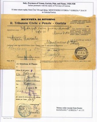 STEMPELN UND ENTWERTUNGEN AN DER SLOWENISCHEN KÜSTE 1918-1938 – Blatt 65