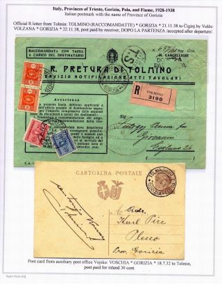 STEMPELN UND ENTWERTUNGEN AN DER SLOWENISCHEN KÜSTE 1918-1938 – Blatt 67