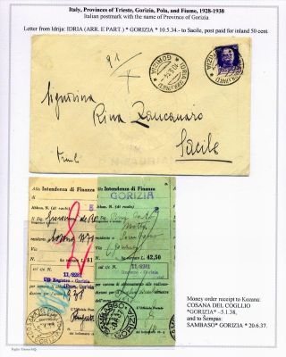 STEMPELN UND ENTWERTUNGEN AN DER SLOWENISCHEN KÜSTE 1918-1938 – Blatt 68