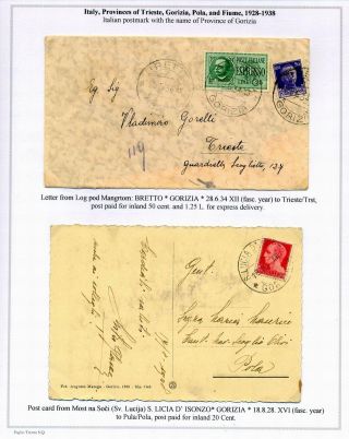 STEMPELN UND ENTWERTUNGEN AN DER SLOWENISCHEN KÜSTE 1918-1938 – Blatt 73