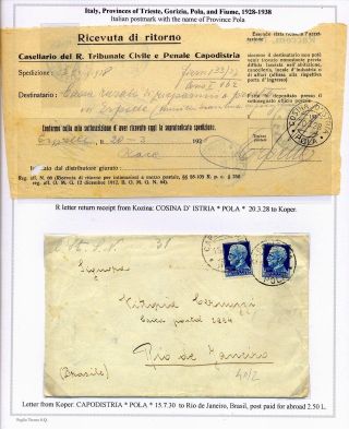 STEMPELN UND ENTWERTUNGEN AN DER SLOWENISCHEN KÜSTE 1918-1938 – Blatt 74