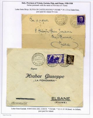 STEMPELN UND ENTWERTUNGEN AN DER SLOWENISCHEN KÜSTE 1918-1938 – Blatt 78