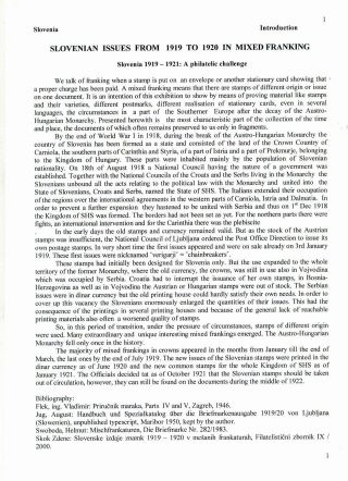 SLOVENIAN ISSUES FROM 1919 TO 1920 IN MIXED FRANKING – sheet 1