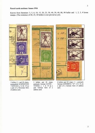 SLOVENIAN ISSUES FROM 1919 TO 1920 IN MIXED FRANKING – sheet 5