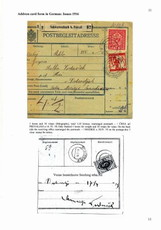SLOVENIAN ISSUES FROM 1919 TO 1920 IN MIXED FRANKING – sheet 11