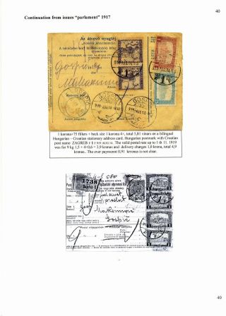 SLOVENIAN ISSUES FROM 1919 TO 1920 IN MIXED FRANKING – sheet 42