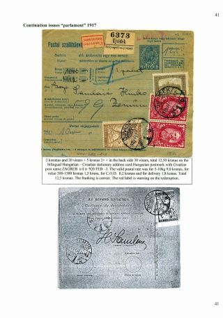 SLOVENIAN ISSUES FROM 1919 TO 1920 IN MIXED FRANKING – sheet 43