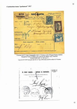 SLOVENIAN ISSUES FROM 1919 TO 1920 IN MIXED FRANKING – sheet 44