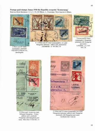 SLOVENIAN ISSUES FROM 1919 TO 1920 IN MIXED FRANKING – sheet 46
