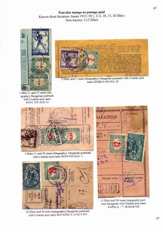 SLOVENIAN ISSUES FROM 1919 TO 1920 IN MIXED FRANKING – sheet 49
