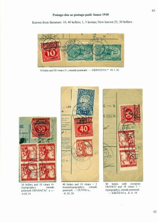 SLOWENISCHE AUSGABEN 1919 - 1920 IN MISCHFRANKATUREN – Blatt 65