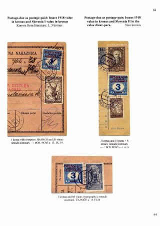 SLOWENISCHE AUSGABEN 1919 - 1920 IN MISCHFRANKATUREN – Blatt 66
