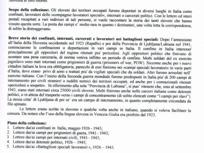 "THE HOLIDAYS" SLOVENES IN IL DUCE`S CAMPS (1926-1943)