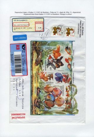 CZECH REPUBLIC 2003, BREEDING: AQUARIUM FISH – sheet 9