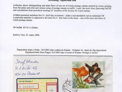 ČESKÁ REPUBLIKA 2003, CHOVATELSTVÍ: AKVARIJNÍ RYBIČKY