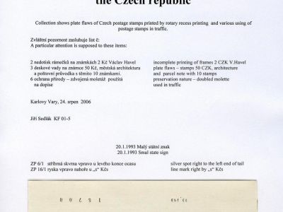 DESKOVÉ VADY ZNÁMEK ČESKÉ REPUBLIKY