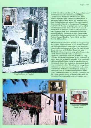 CHRISTOPHER COLUMBUS – sheet 14