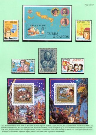 CHRISTOPHER COLUMBUS – sheet 21