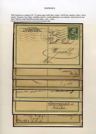 RAKOUSKO CELINY SE ZNÁMKOU FRANTIŠEK JOSEF I. 1908  JUBILEJNÍ – list 4