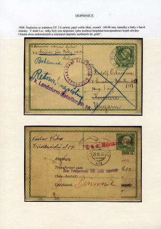 RAKOUSKO CELINY SE ZNÁMKOU FRANTIŠEK JOSEF I. 1908  JUBILEJNÍ – list 7