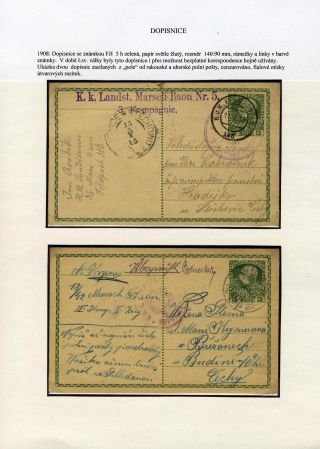 RAKOUSKO CELINY SE ZNÁMKOU FRANTIŠEK JOSEF I. 1908  JUBILEJNÍ – list 8