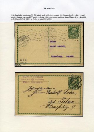 RAKOUSKO CELINY SE ZNÁMKOU FRANTIŠEK JOSEF I. 1908  JUBILEJNÍ – list 10